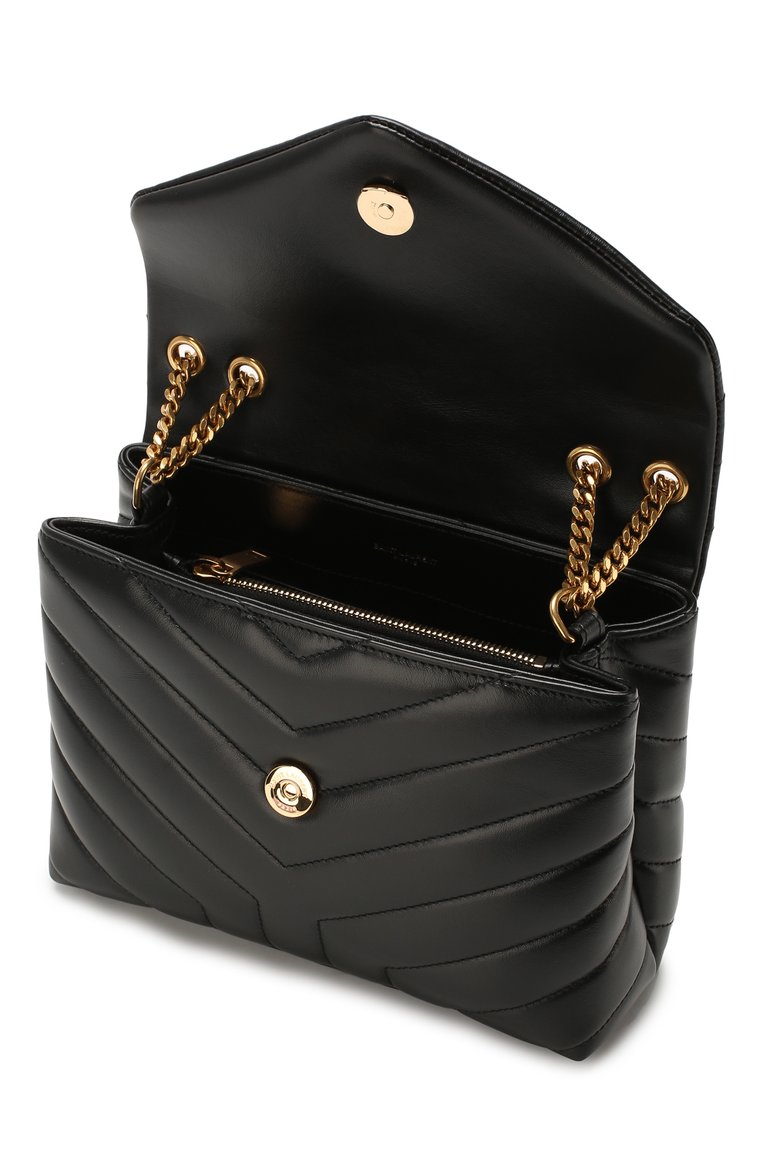 Женская сумка monogram loulou small SAINT LAURENT черного цвета, арт. 494699/DV727 | Фото 4 (Материал: Натуральная кожа; Сумки-технические: Сумки через плечо; Размер: small; Ремень/цепочка: На ремешке; Статус проверки: Проверена категория; Автоматизация Diginetica: Не назначено)