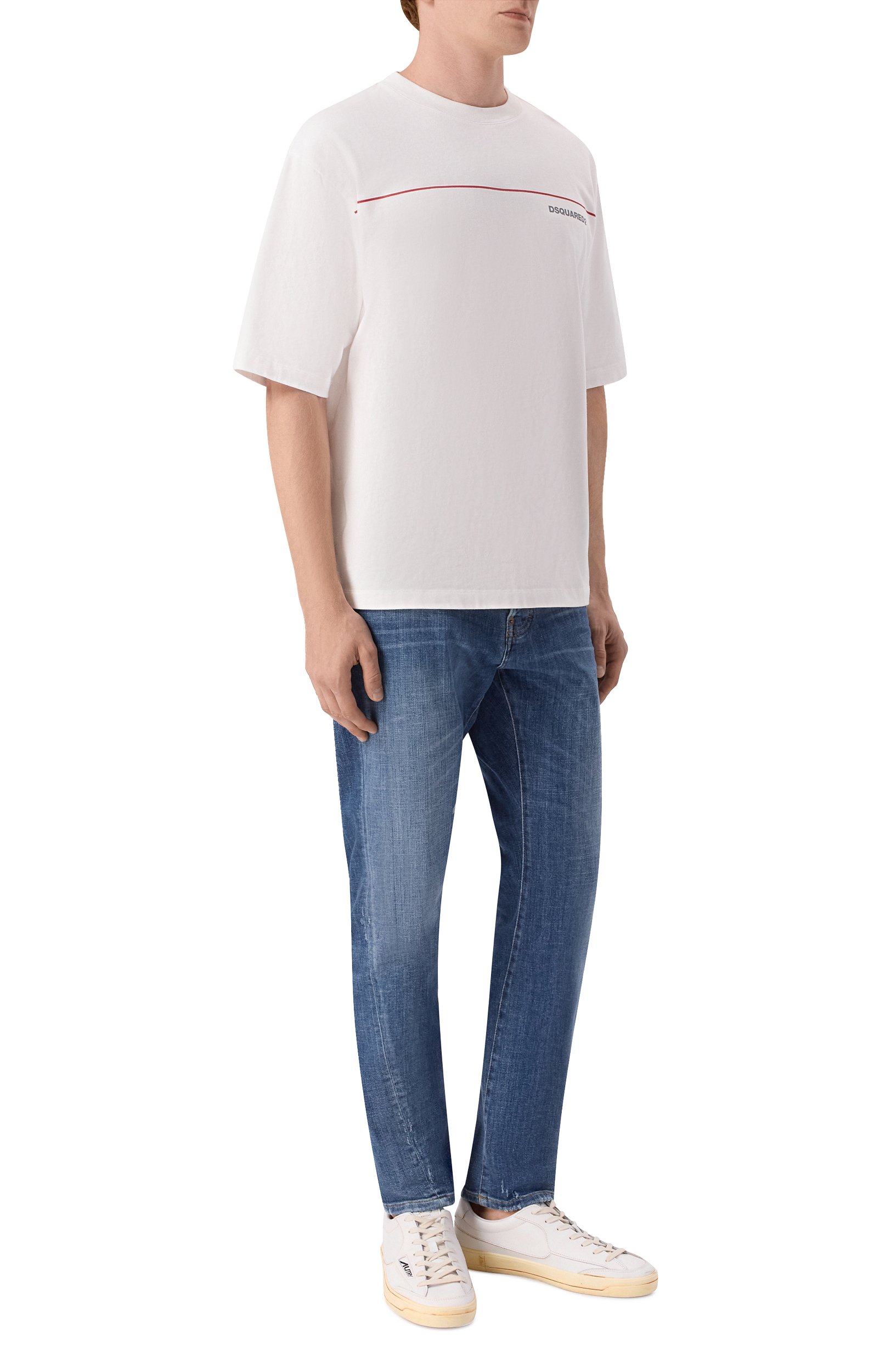 Джинсы slim twist DSQUARED2 синего цвета по цене 59350 руб., арт. S74LB1871/S30872, фото 2 Джинсы slim twist DSQUARED2, арт. S74LB1871/S30872, фото 2