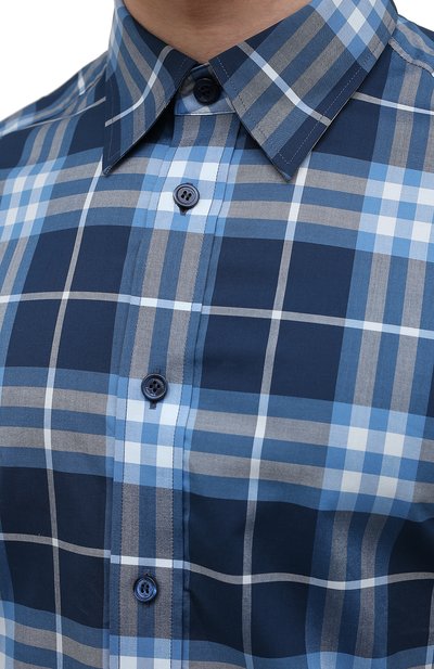 Хлопковая рубашка BURBERRY, арт. 8050360, фото 5