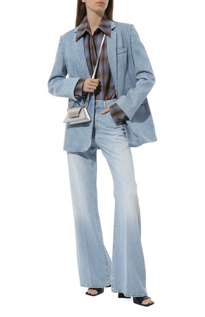 Джинсовый жакет DONDUP голубого цвета по цене 99500 руб., арт. DJ610/DFE238D HI4, фото 2 Джинсовый жакет DONDUP, арт. DJ610/DFE238D HI4, фото 2