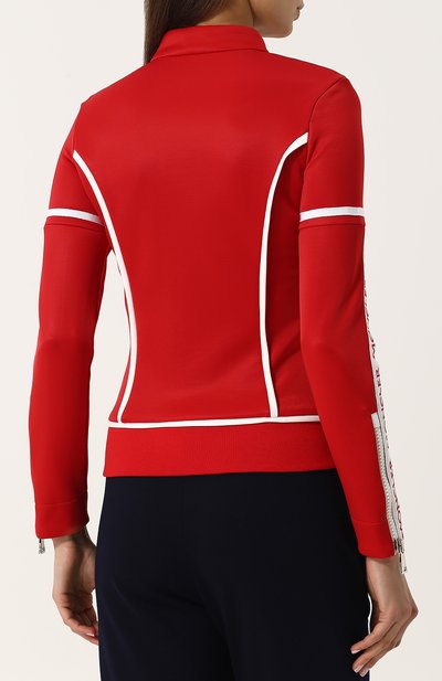 Приталенный кардиган на молнии с воротником-стойкой MONCLER, арт. D1-093-84523-00-8496G, фото 4