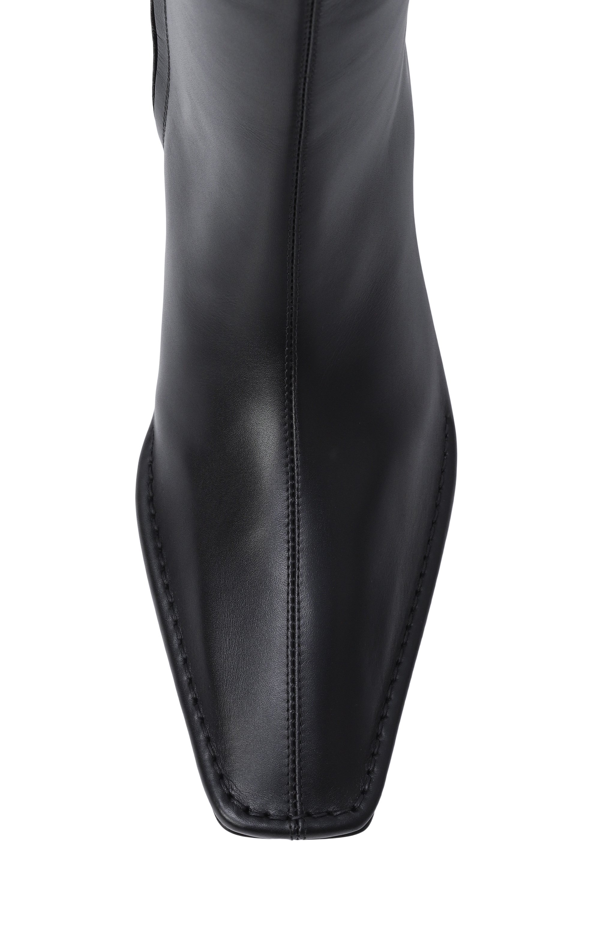 Кожаные казаки MUGLER черного цвета по цене 189500 руб., арт. MUWFW26FS225_TL001, фото 6 Кожаные казаки MUGLER, арт. MUWFW26FS225_TL001, фото 6