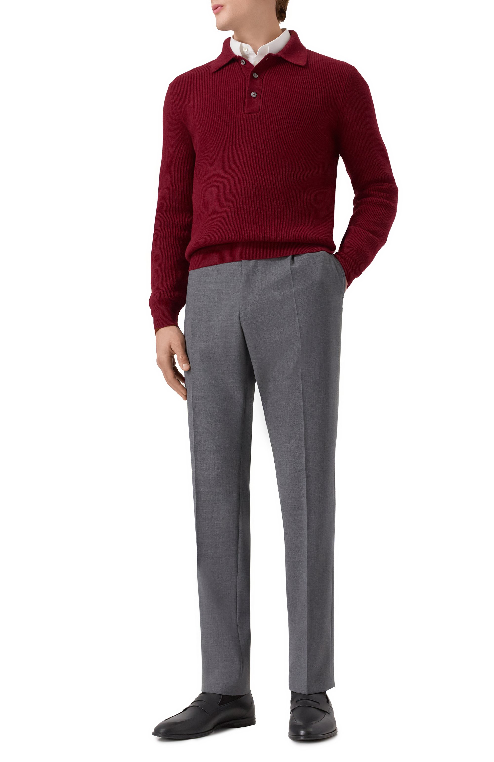 Поло из шерсти и кашемира GRAN SASSO, арт. 57161/19679, фото 2