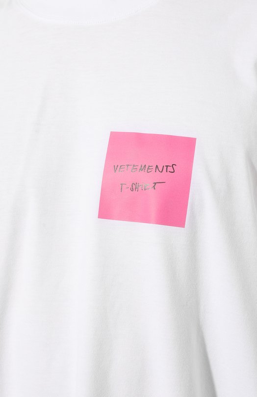 фото Хлопковая футболка vetements