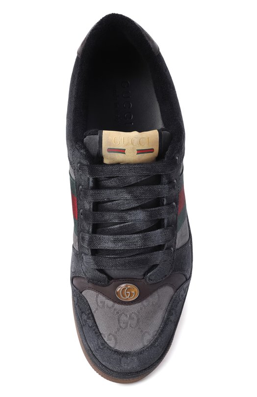 Текстильные кеды Screener Gucci 857889/FAFEN Чёрный  857889/FAFEN Фото 5