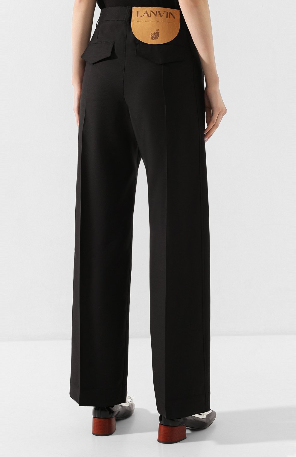 Брюки из смеси шерсти и шелка LANVIN, арт. RW-TR524U-4496-E20, фото 4