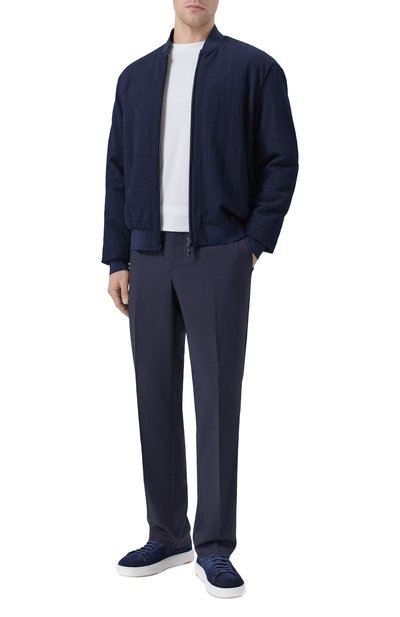 Брюки BERWICH темно-синего цвета по цене 31250 руб., арт. SPIAGGIA 20/P01383X, фото 2 Брюки BERWICH, арт. SPIAGGIA 20/P01383X, фото 2