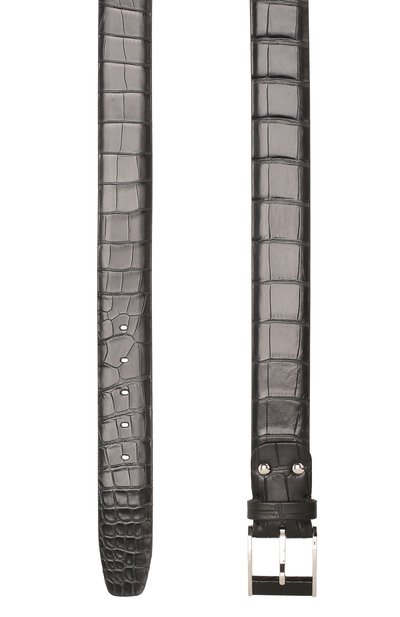 Ремень из кожи крокодила со сменными пряжками ZILLI, арт. MJL-CLAQE-01010/C819/CP0R, фото 2
