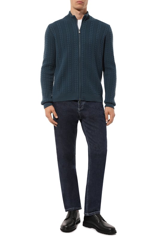 Кожаные дерби Andrea Ventura Firenze Чёрный, фото 2