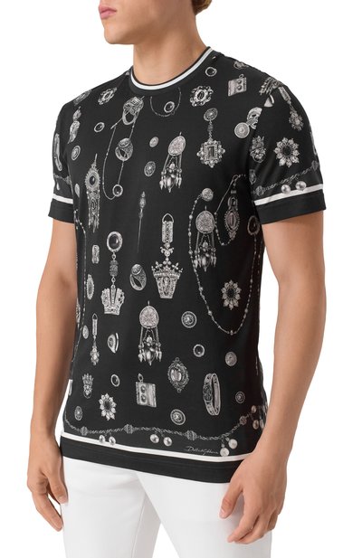 Хлопковая футболка DOLCE & GABBANA, арт. G8RN8T/G7PKX, фото 3