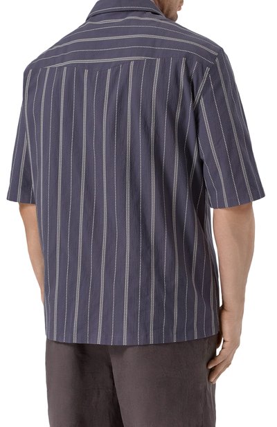 Хлопковая рубашка BRUNELLO CUCINELLI, арт. MM6830615W, фото 4