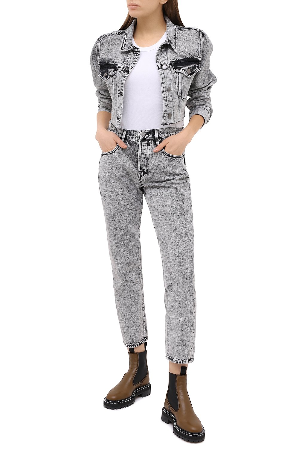 Джинсы FRAME DENIM серого цвета по цене 42650 руб., арт. L0J252/A, фото 2 Джинсы FRAME DENIM, арт. L0J252/A, фото 2