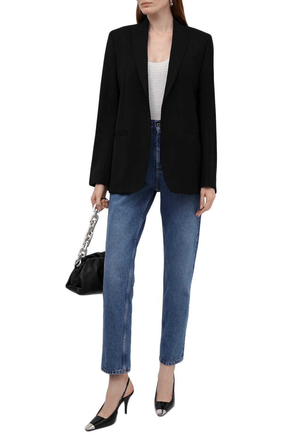 Кожаные туфли blade SAINT LAURENT, арт. 658095/0NPNN, фото 2