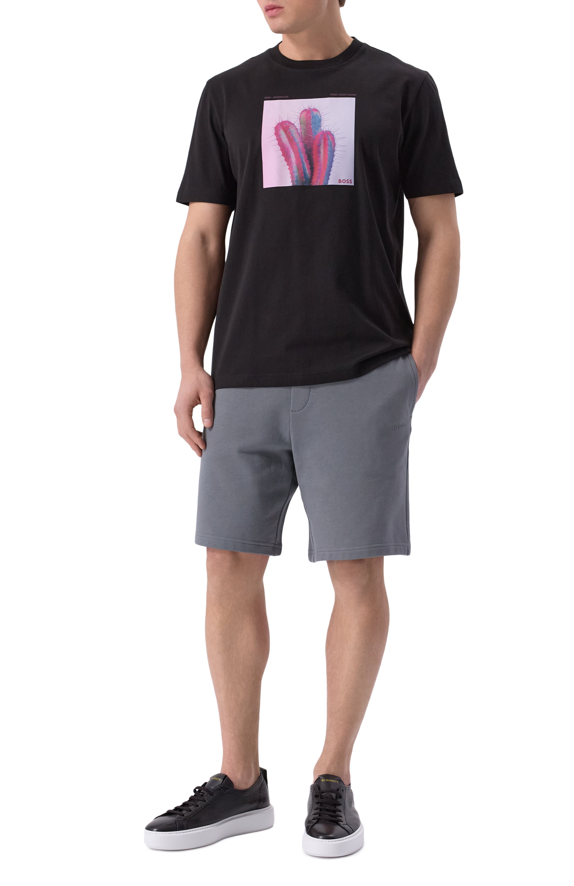 Хлопковая футболка BOSS ORANGE, арт. 50535079, фото 2