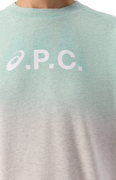 Хлопковый свитшот a.p.c. x asics A.P.C., арт. C0EZD-F27957, фото 5