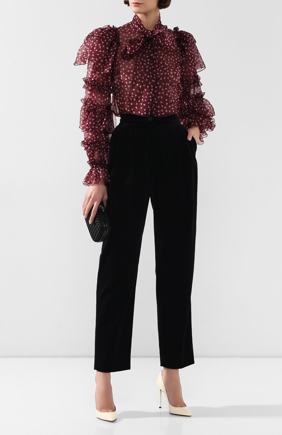 Бархатные брюки DOLCE & GABBANA, арт. FTA9ZT/FUVJZ, фото 2