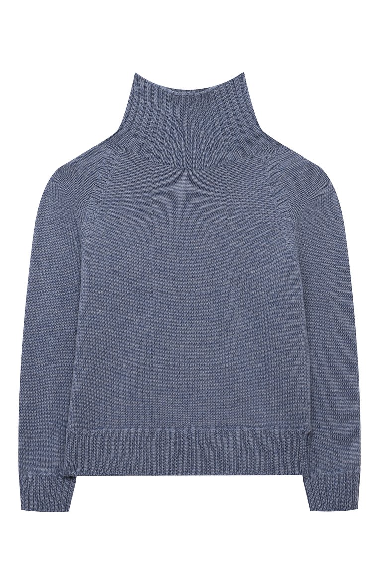 Детская комплект из свитера и брюк WOOL AND COTTON синего цвета, арт. VRUSP-R16 | Фото 2 (Материал внешний: Шерсть; Материал сплава: Проставлено; Девочки Кросс-КТ: Костюмы-спорт; Драгоценные камни: Проставлено; Рукава: Длинные; Ростовка одежда: 5 лет | 110 см, 6 лет | 116 см, 10 - 11 лет | 140 - 146см, 24 мес | 92 см)