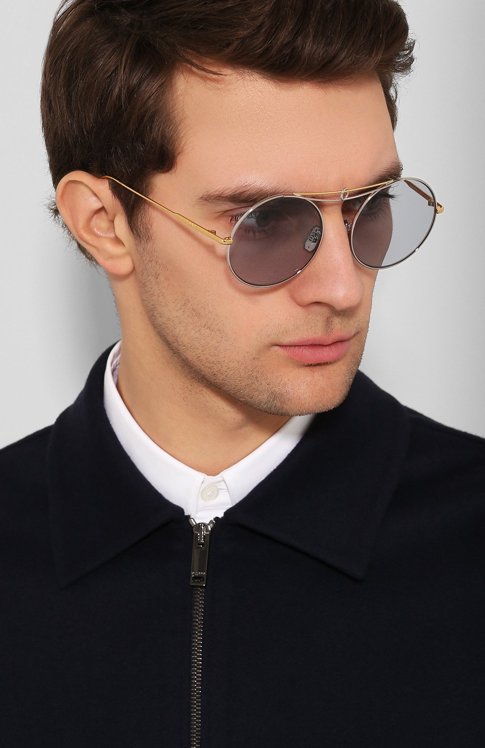 Солнцезащитные очки LOEWE голубого цвета по цене 32850 руб., арт. LW40030U 18V, фото 3 Солнцезащитные очки LOEWE, арт. LW40030U 18V, фото 3