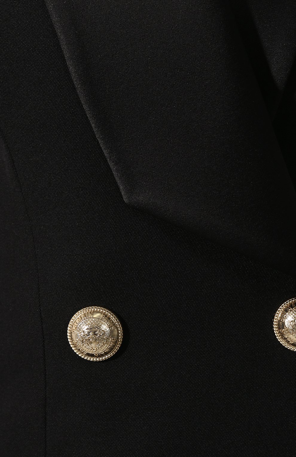 Шерстяное платье BALMAIN черного цвета по цене 199500 руб., арт. TF16224/167L, фото 5 Шерстяное платье BALMAIN, арт. TF16224/167L, фото 5
