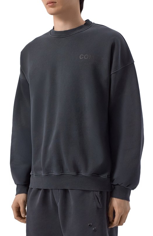 Хлопковый свитшот Comme des Fuckdown CFABM01920 Серый  CFABM01920 Фото 3