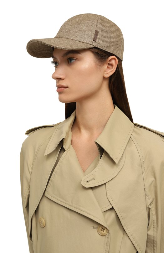 Льняная бейсболка Brunello Cucinelli MCAP90184P Бежевый  MCAP90184P Фото 2