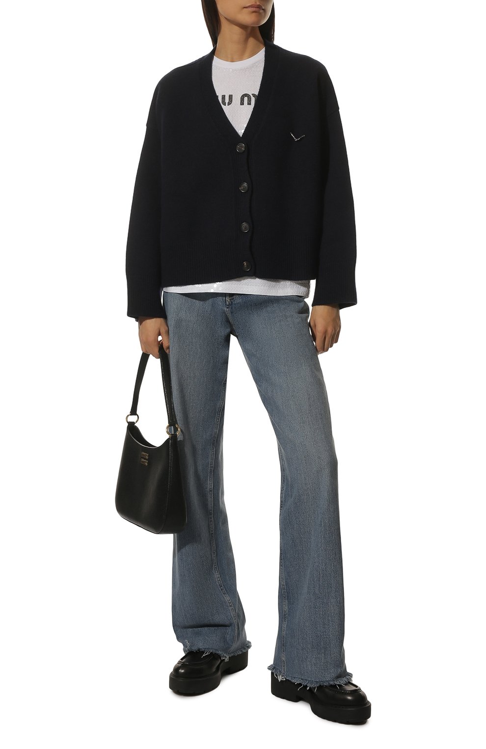 Кашемировый кардиган MIU MIU, арт. MMF449-1RZ1-F0008, фото 2