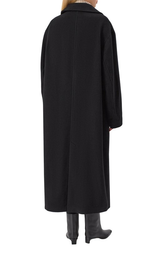 Пальто из шерсти и кашемира TOTEME 254-WR00231-FB0532 Чёрный  254-WR00231-FB0532 Фото 4