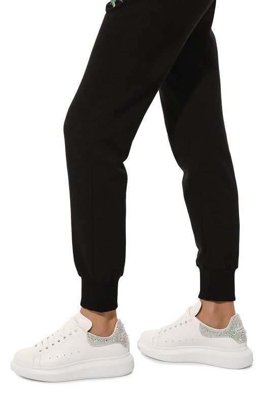 Кожаные кеды Oversized Alexander McQueen 666407/WIA4Z Белый  666407/WIA4Z Фото 3