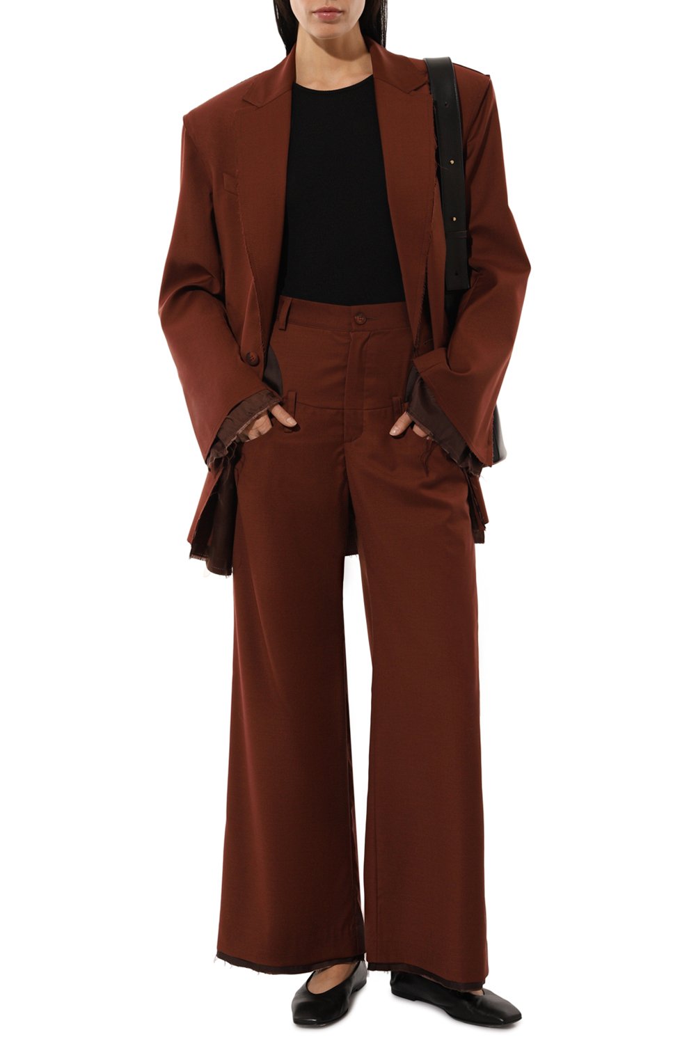 Брюки RED SEPTEMBER бордового цвета по цене 29000 руб., арт. 924.02.PNT09.51, фото 2 Брюки RED SEPTEMBER, арт. 924.02.PNT09.51, фото 2