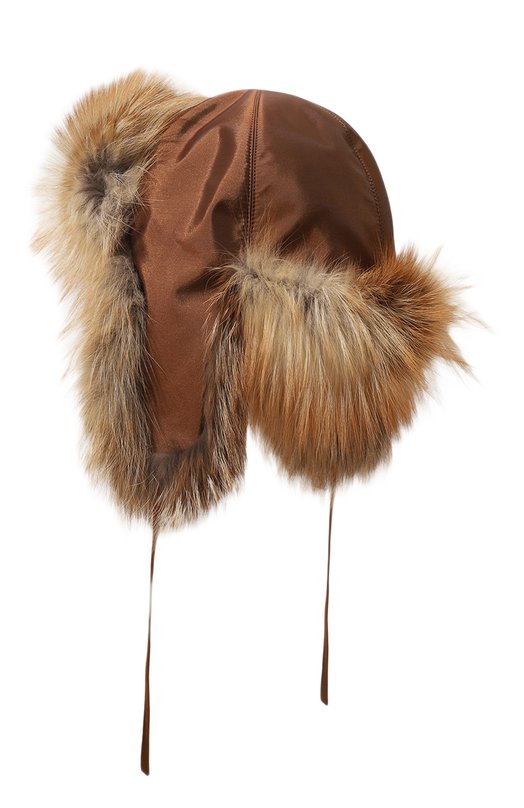 Шапка-ушанка Дарья с отделкой из лисы FurLand 0194809610077600219 Оранжевый  0194809610077600219 Фото 2