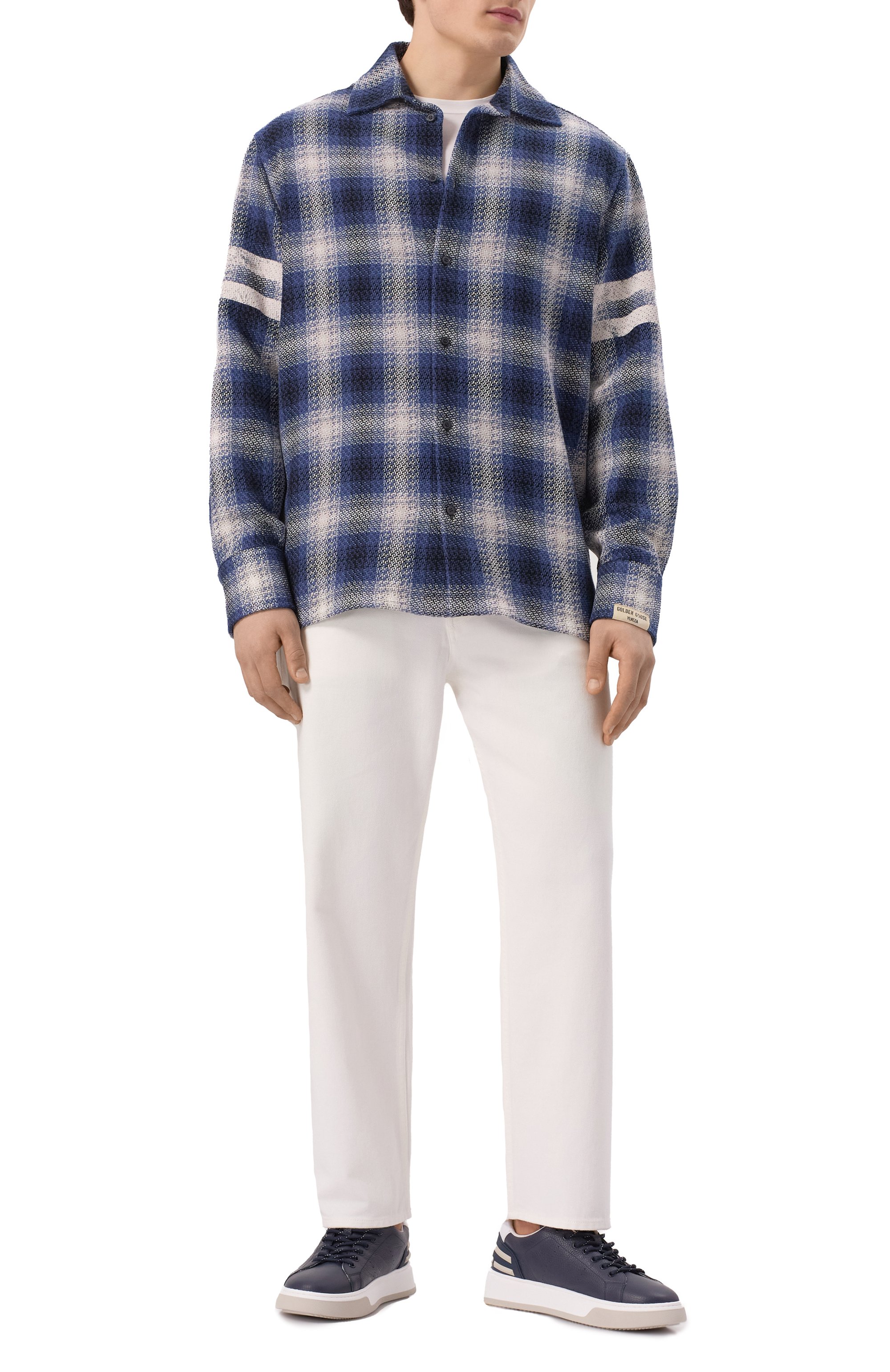 Хлопковая рубашка GOLDEN GOOSE DELUXE BRAND, арт. GMP02253.P001899, фото 2