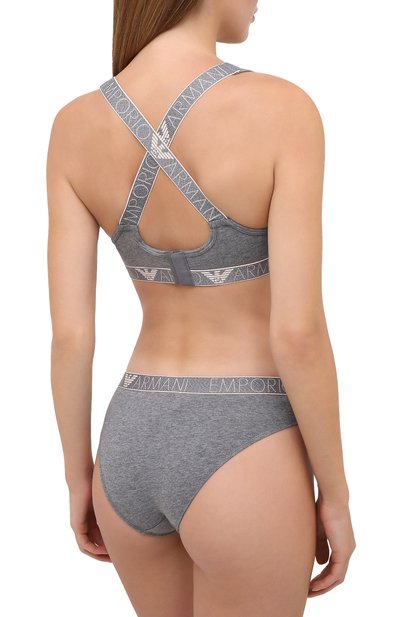 Комплект из двух трусов EMPORIO ARMANI серого цвета по цене 5765 руб., арт. 163334/0A317, фото 3 Комплект из двух трусов EMPORIO ARMANI, арт. 163334/0A317, фото 3