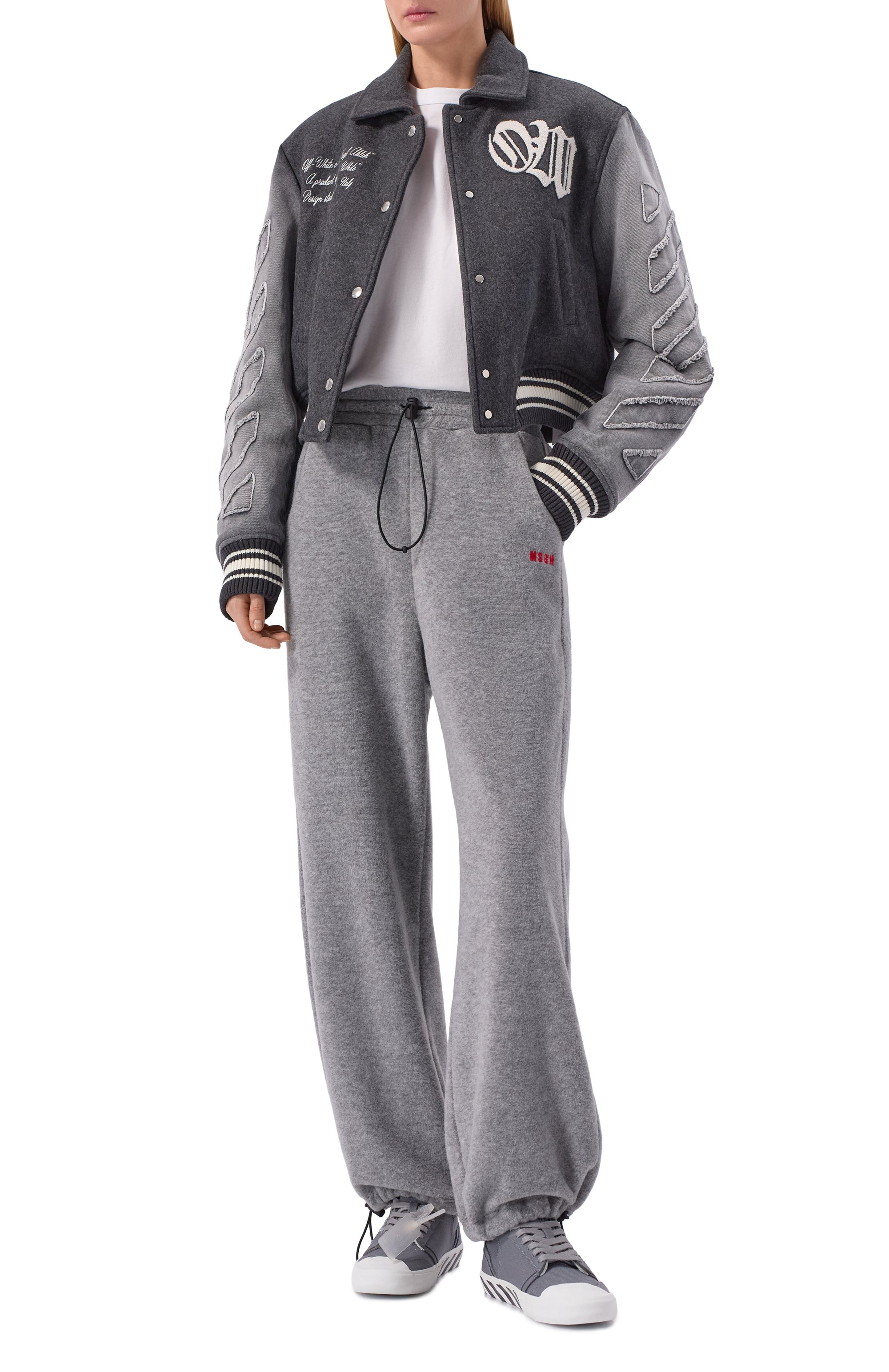 Текстильные кеды vulcanized undercut OFF-WHITE, арт. 0WIA28HF25FAB0027801, фото 3