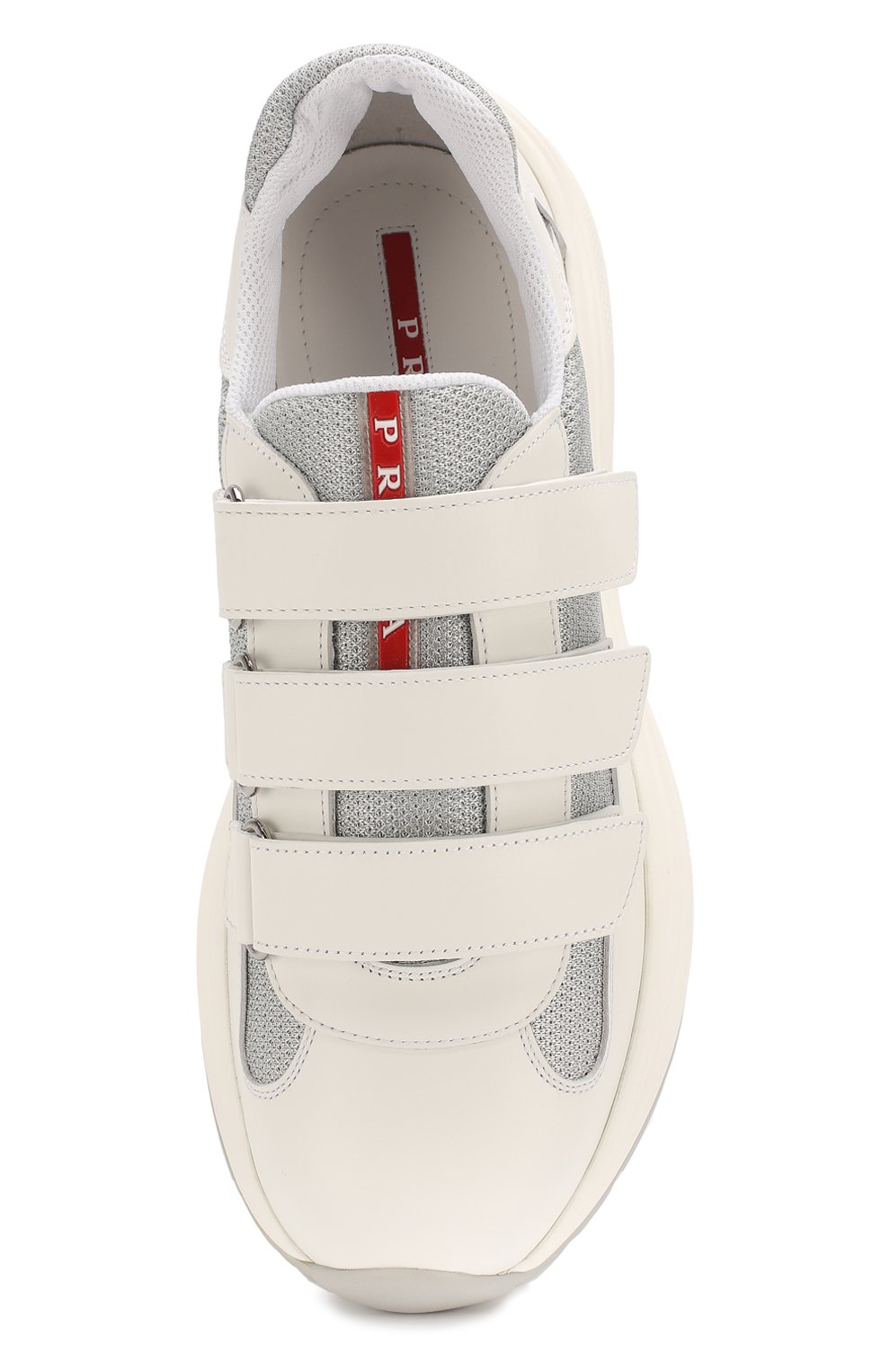 Комбинированные кроссовки america's cup PRADA, арт. 4O3512-6GW-F0J36, фото 5