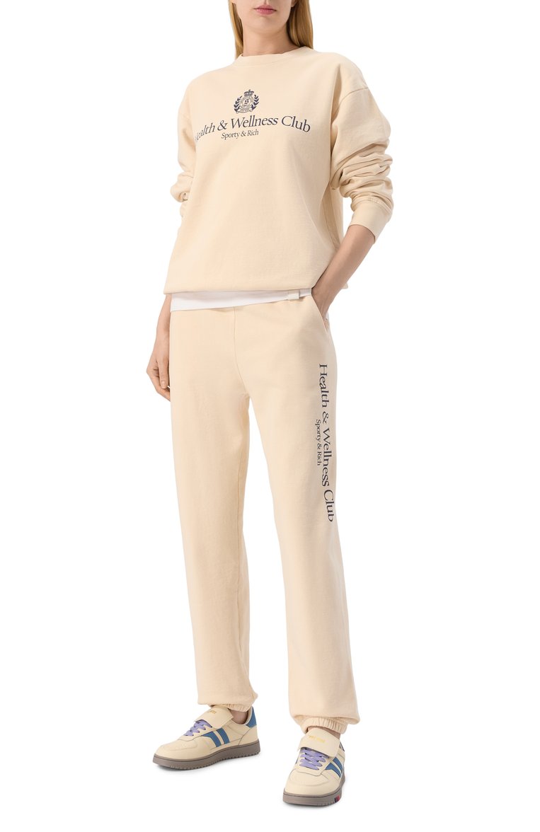 Хлопковые джоггеры SPORTY AND RICH, арт. PA036606241CR01, фото 1