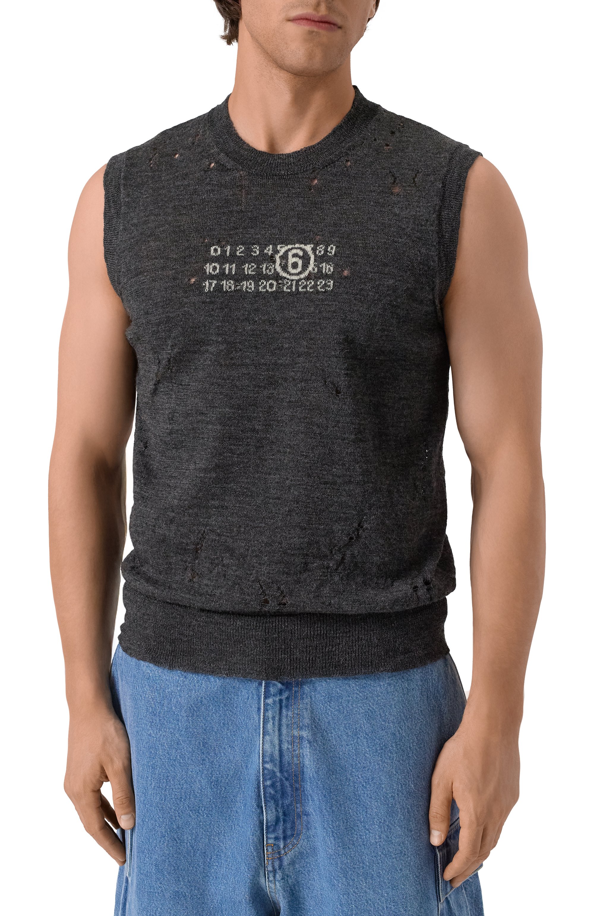 Шерстяной жилет MM6, арт. SH0FB0017/M13134, фото 3