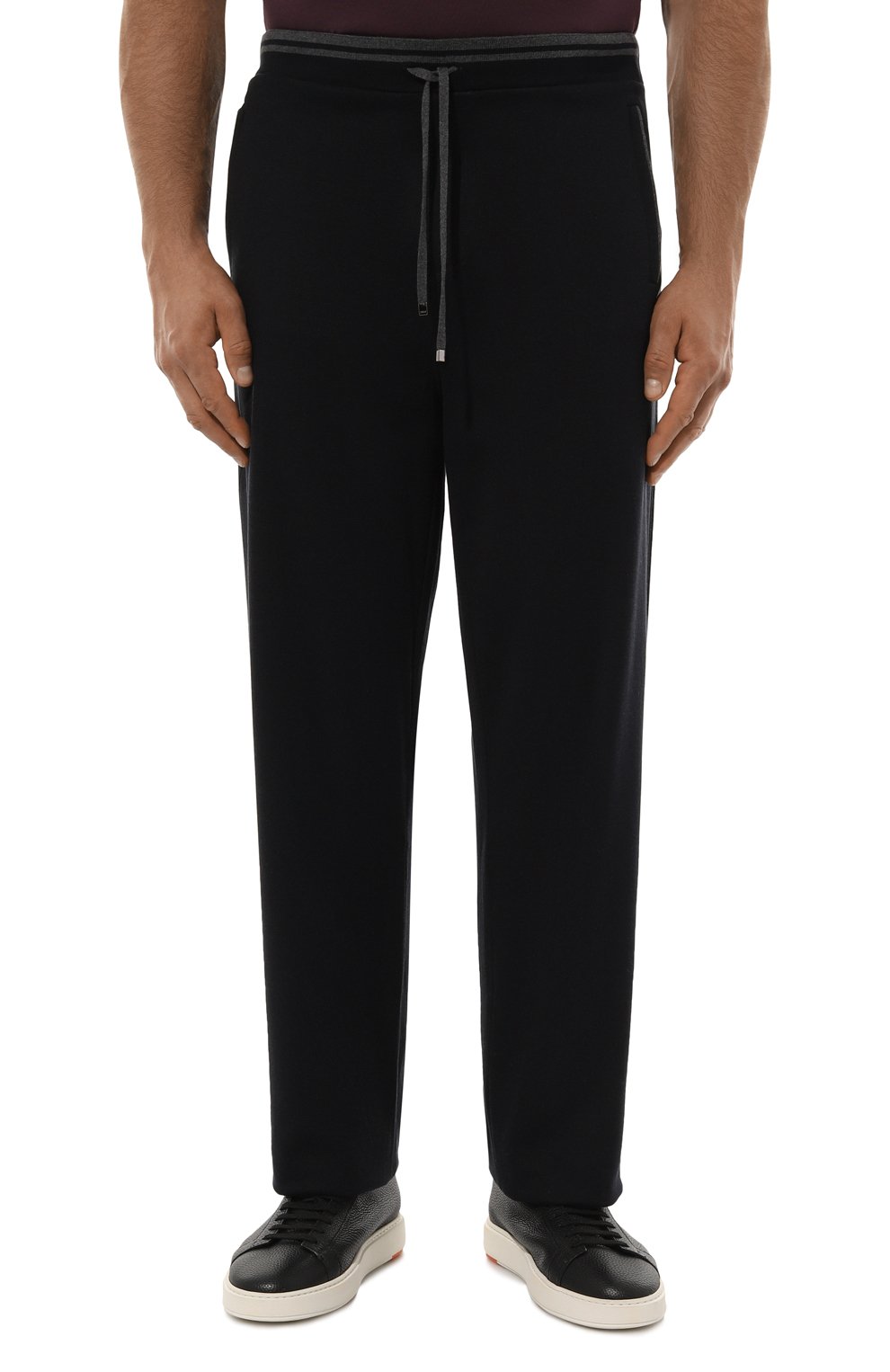 Брюки из хлопка и шелка ZILLI темно-синего цвета по цене 140500 руб., арт. JSP011M0112VZDT00/62, фото 3 Брюки из хлопка и шелка ZILLI, арт. JSP011M0112VZDT00/62, фото 3