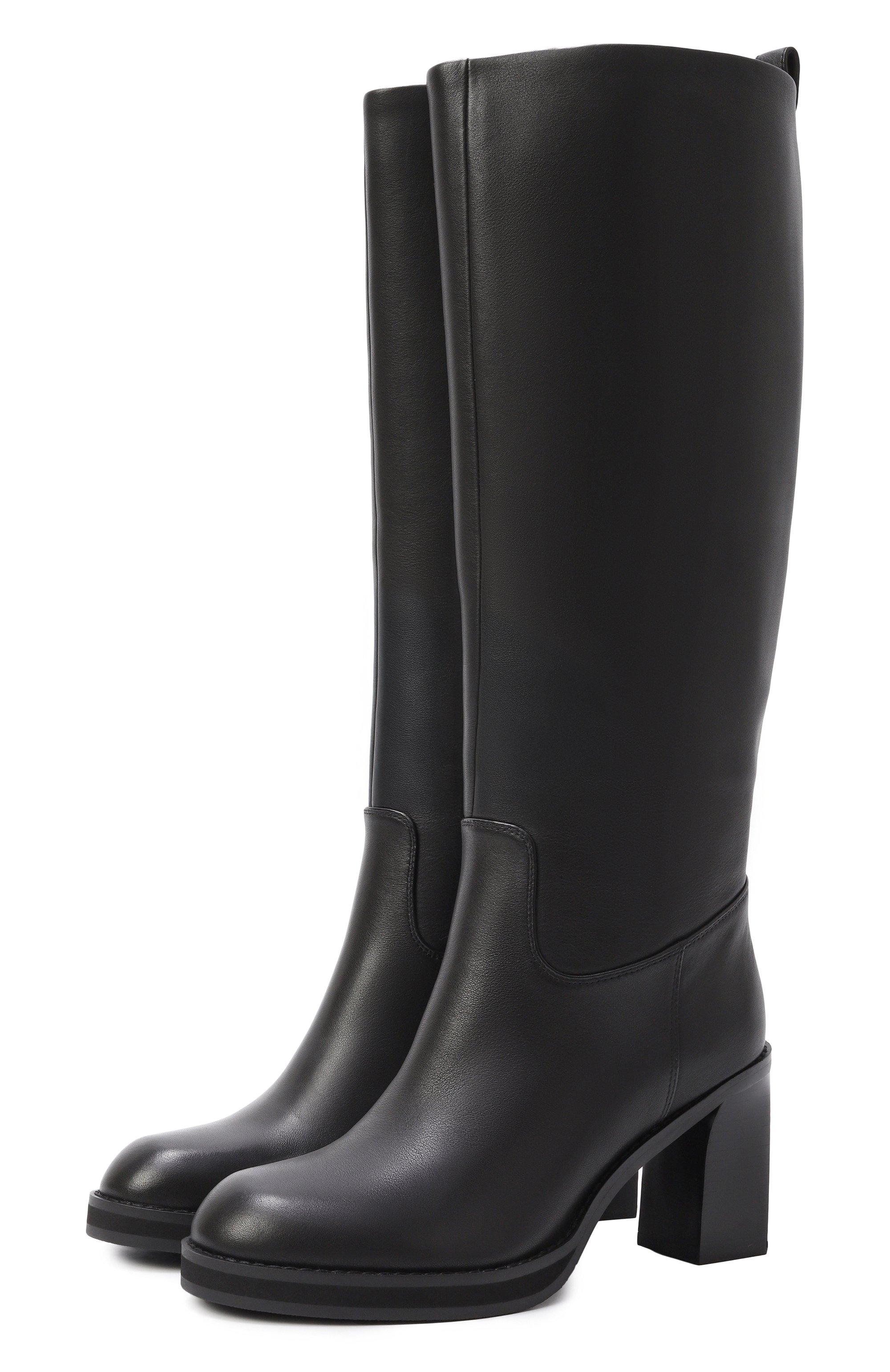 Кожаные сапоги 12 STOREEZ, арт. 133743, фото 1