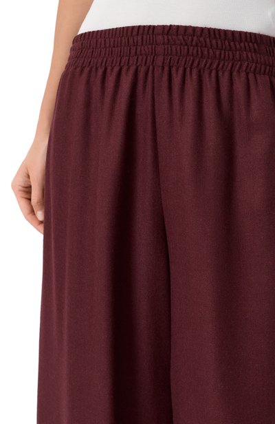 Шерстяные брюки ERMANNO SCERVINO бордового цвета по цене 78300 руб., арт. D494P613XYI, фото 5 Шерстяные брюки ERMANNO SCERVINO, арт. D494P613XYI, фото 5