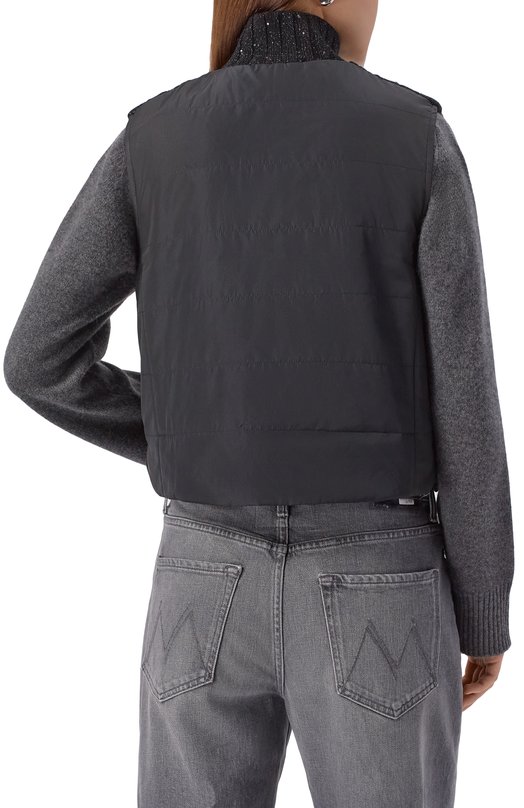 Жилет из шерсти и кашемира Gran Sasso 78270/68670 Чёрный  78270/68670 Фото 4
