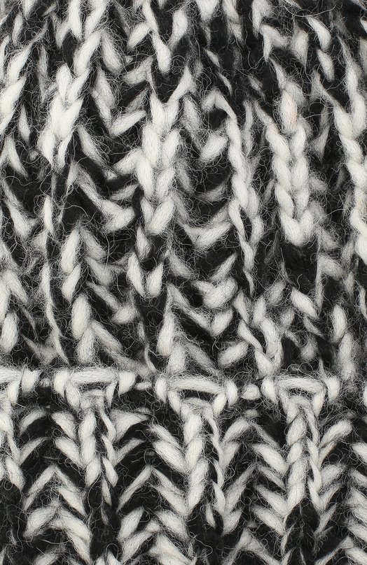 Шерстяная шапка Bilancioni Чёрный, белый, фото 3