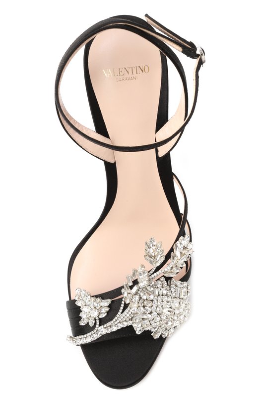 Текстильные босоножки Ladycrush 100 Valentino 7W2S0MR6/GYK Чёрный  7W2S0MR6/GYK Фото 6