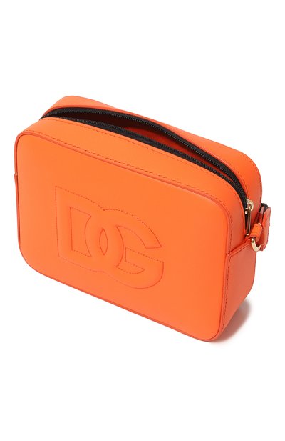 Кожаная сумка DOLCE & GABBANA оранжевого цвета по цене 39900 руб., арт. EB0100/AC511, фото 3 Кожаная сумка DOLCE & GABBANA, арт. EB0100/AC511, фото 3