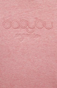 Детский хлопковый свитшот BABYBU розового цвета, арт. PD1000ES | Фото 3 (Материал внешний: Хлопок)