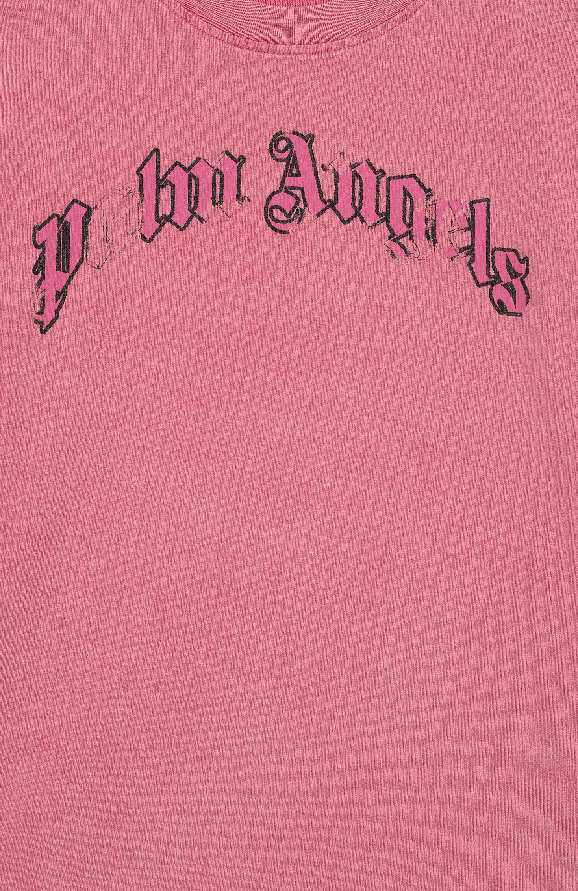 Хлопковая футболка PALM ANGELS, арт. PGAA002S26JER00A, фото 3