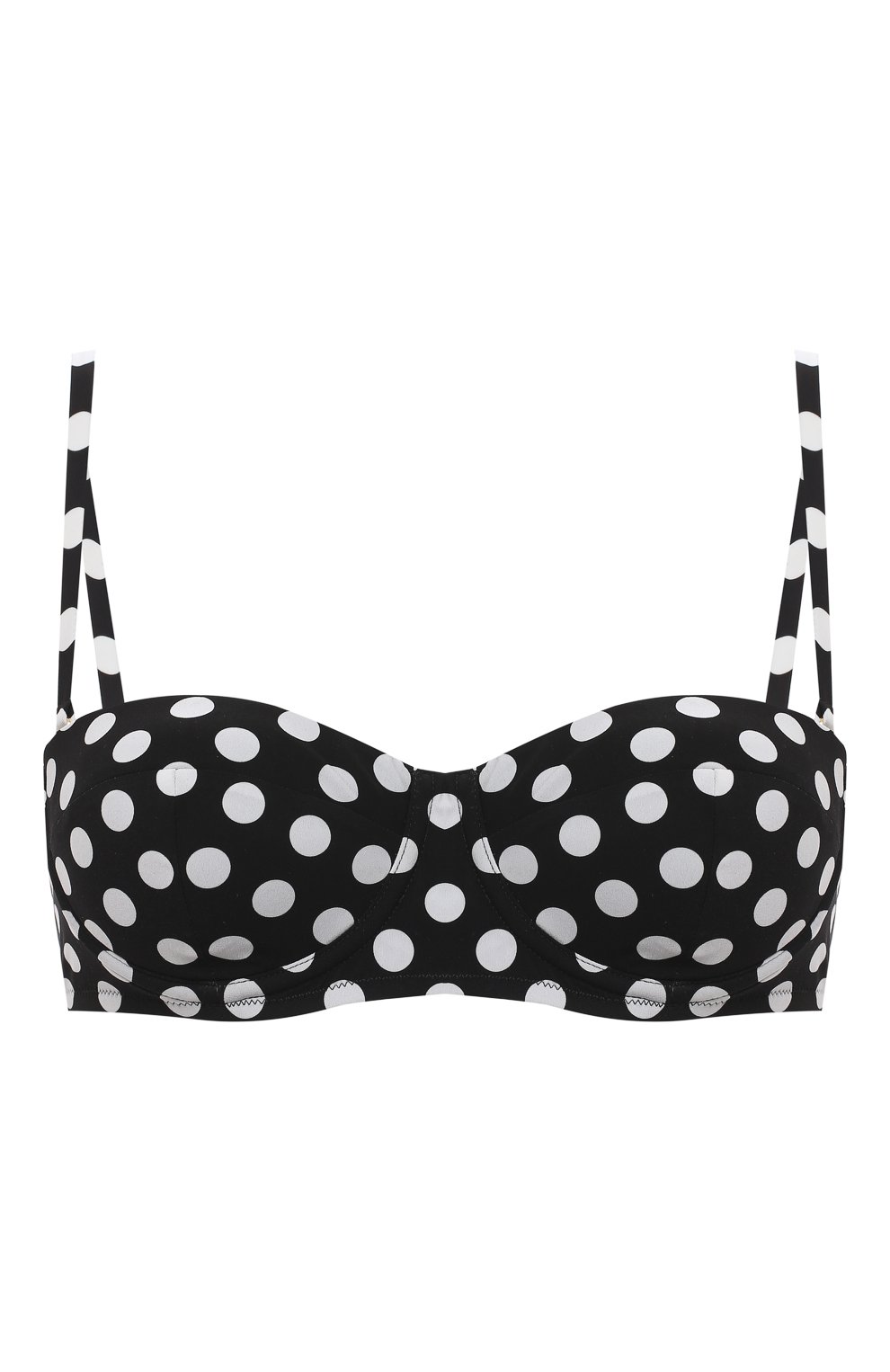 Бра-бандо DOLCE & GABBANA черно-белого цвета по цене 41500 руб., арт. 01A16J/FSGSP, фото 1 Бра-бандо DOLCE & GABBANA, арт. 01A16J/FSGSP, фото 1