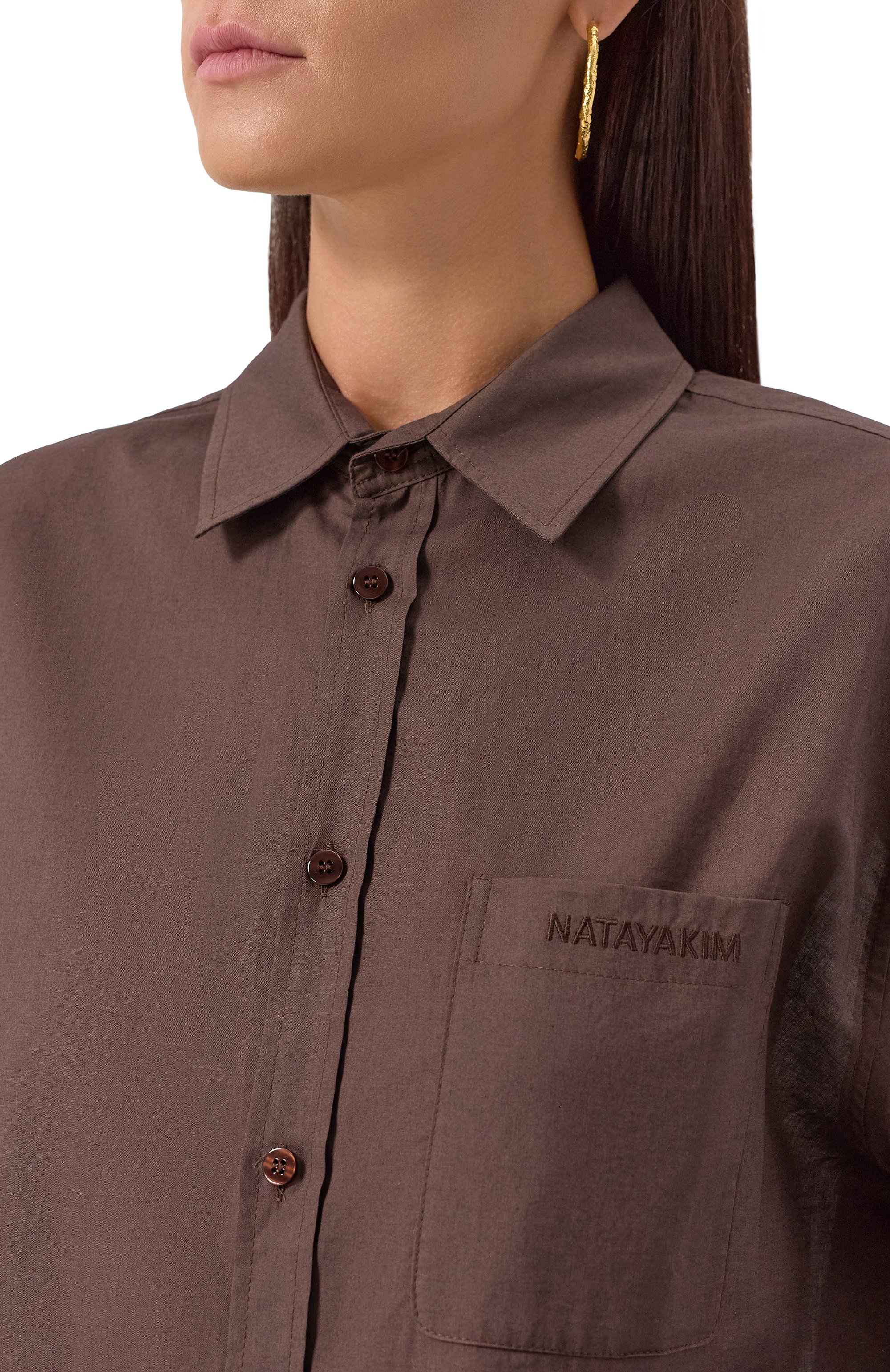 Хлопковая рубашка NATAYAKIM, арт. NY-400BWP, фото 5