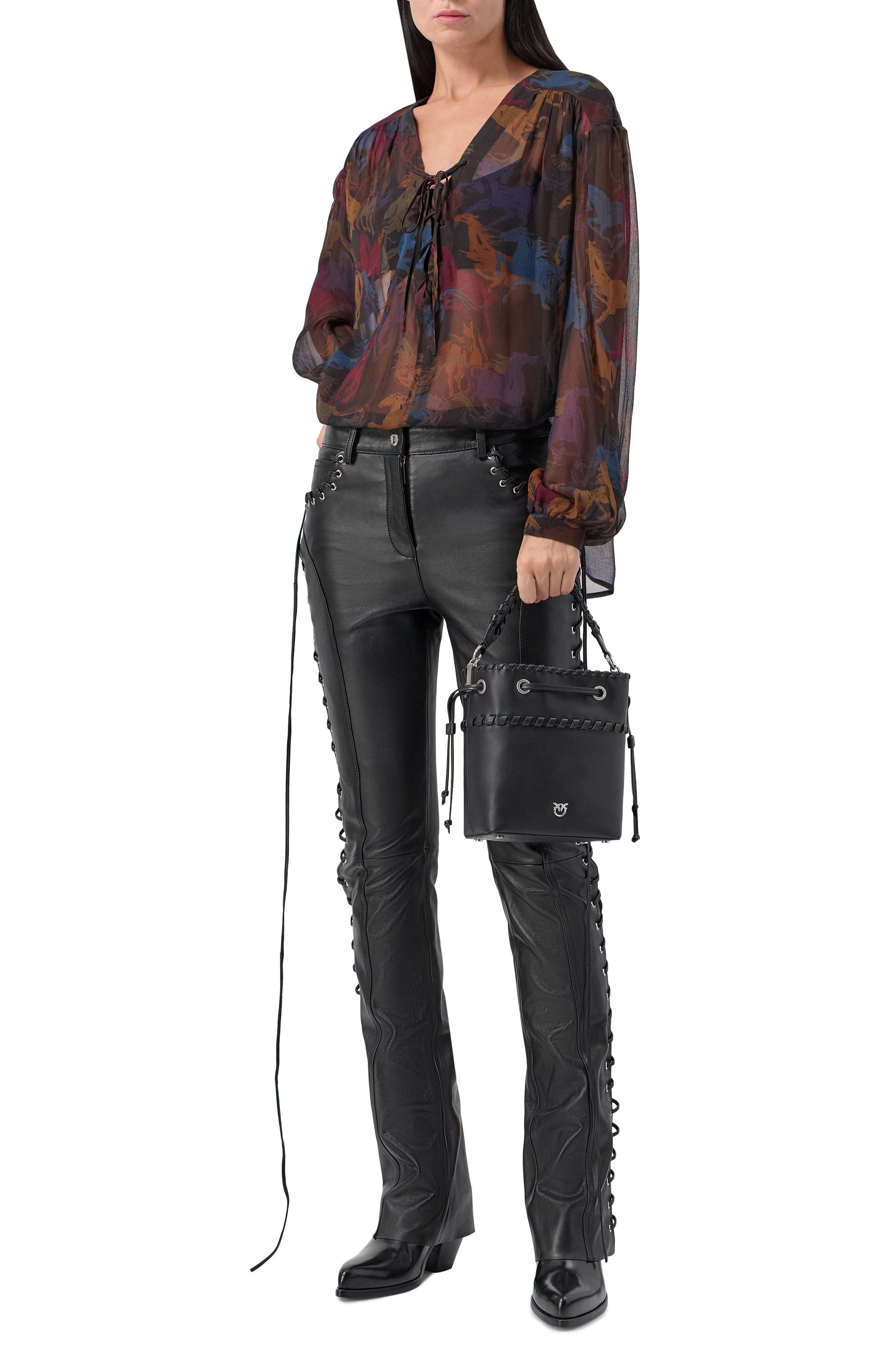 Сумка bucket small PINKO, арт. 104303/A20R, фото 7