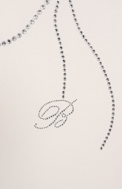 Хлопковая футболка BLUMARINE, арт. BFTS0100/JF054/14-16A, фото 3