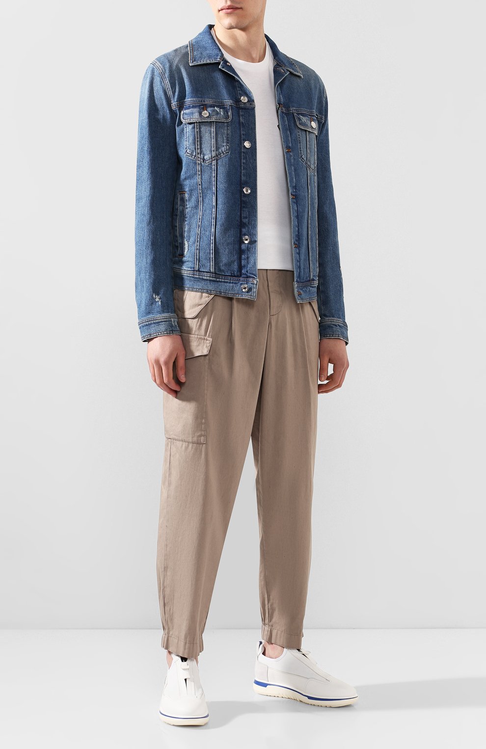 Кожаные кроссовки GIORGIO ARMANI, арт. X2C658/XM447, фото 2